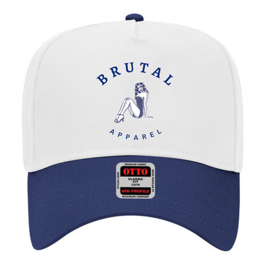"Brutal Apparel" Snapback Cap (Navy Blue)