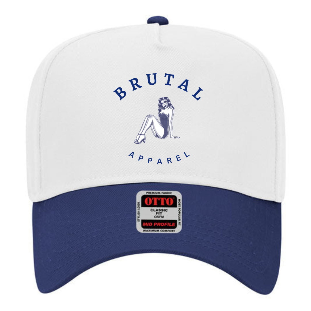 "Brutal Apparel" Snapback Cap (Navy Blue)
